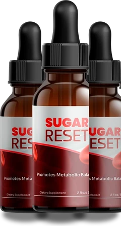 Three SugarReset bottles (brand render)