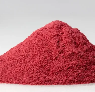 A pile of fine red powder, brand image shown for the chromium picolinate page